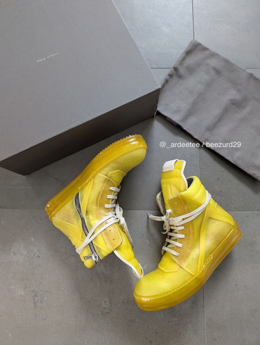 RICK OWENS SS23 APPARITION TRANSPARENT LEATHER GEOBASKET RICK OWENS SS23 APPARITION TRANSPARENT LEATHER GEOBASKET