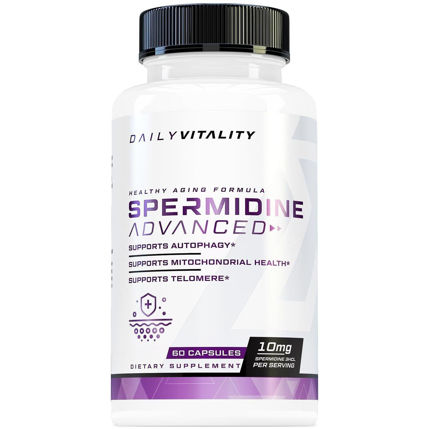 Advanced High Absorption Spermidine Supplement 99% Standardized Spermidine Su...