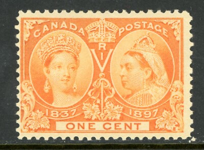 Canada 1897 Jubilee 1¢ Orange Scott #51 MNH M689 | eBay