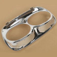 Dual Headlamp Headlight Trim Cover Bezel Fairing Fit For Harley Road Glide 97-13
