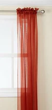 Kashi Home SP012578 55x84 Inch Lisa Sheer Panel - Rust