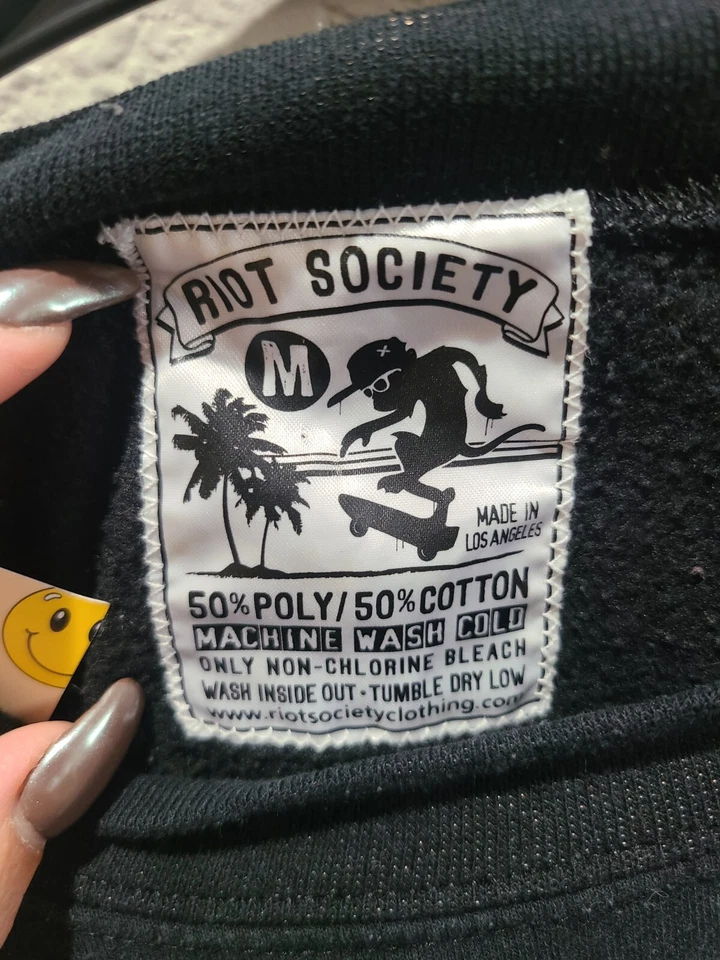 Sudadera Pullover Crew Para Hombre Riot Society Diseño Indio Talla M Foto 3 de 4