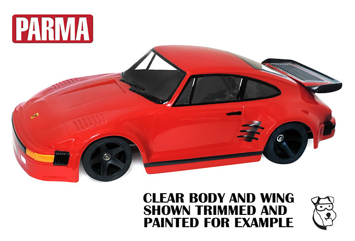 10307 - 1/10 PARMA Porsche 911 Slant Nose Clear .040