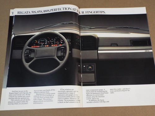 1986 Fiat Regata original Australian market 34 page brochure - Picture 6 of 13
