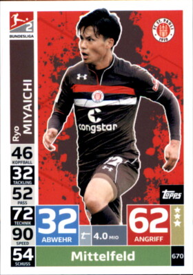 Topps Match Attax Extra 18/19 670 - Ryo Miyaichi - 2. Bundesliga
