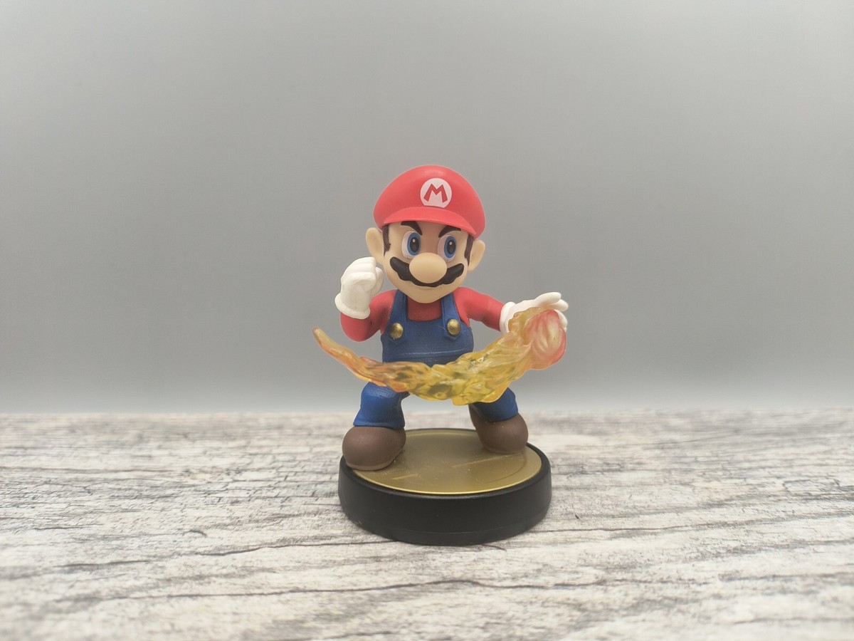 Mario Amiibo Fire Ball Super Smash Series Nintendo Figure