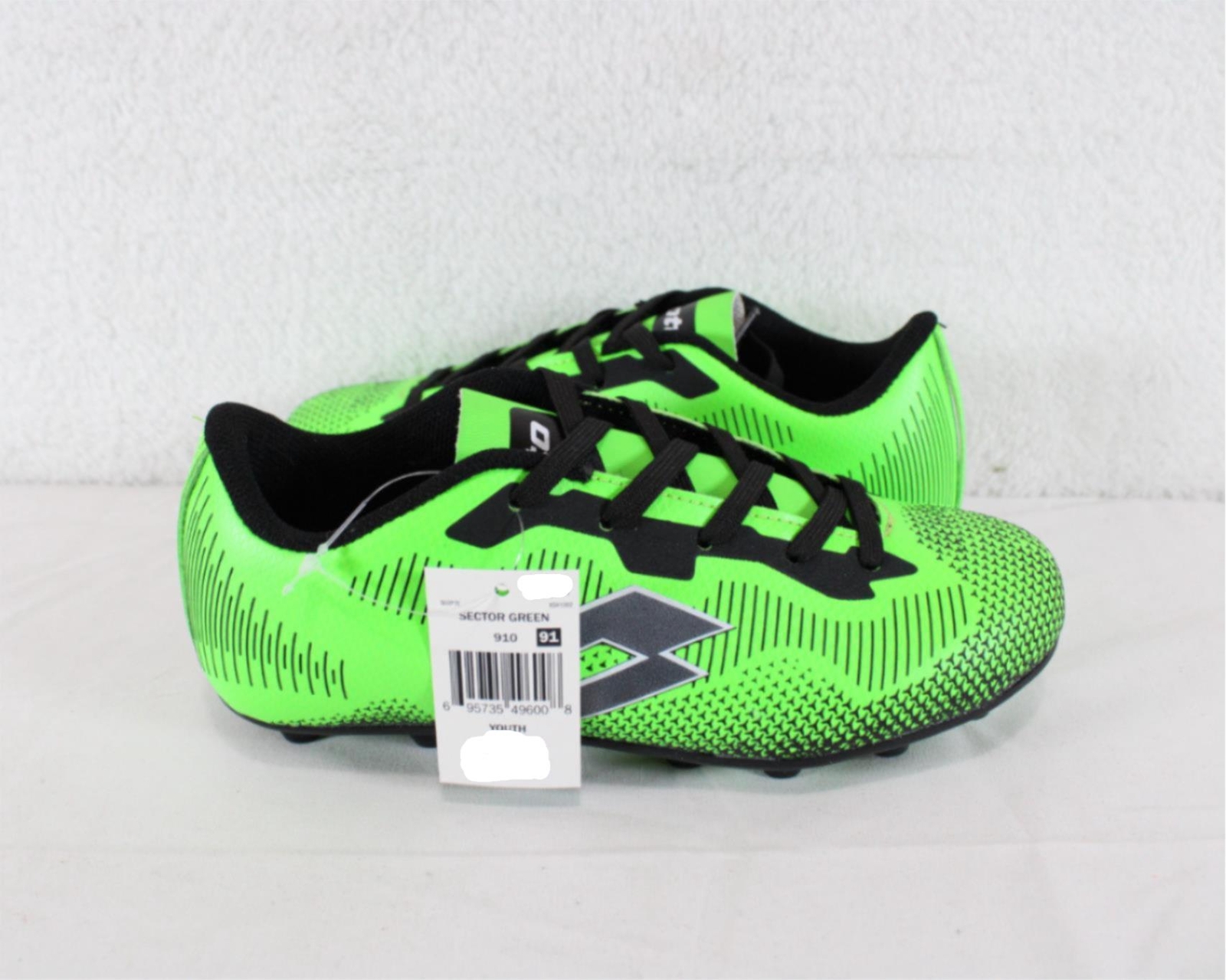 Lotto Tacchetti Calcio Sector Verde 8352YGNBK Design Sportivo Italiano Unisex NUOVI