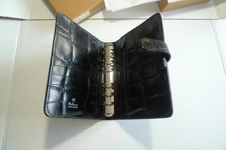 MULBERRY -  A6 AGENDA  PLANNER - MADE @ UK - BLACK CONGO LEATHER - RARELY USED - Image 3 of 4