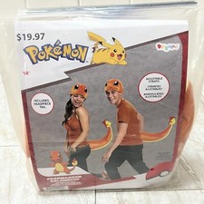 Disguise Pokemon Charmander Accessory Kit Orange 14 Tail Headpiece Cosplay NEW
