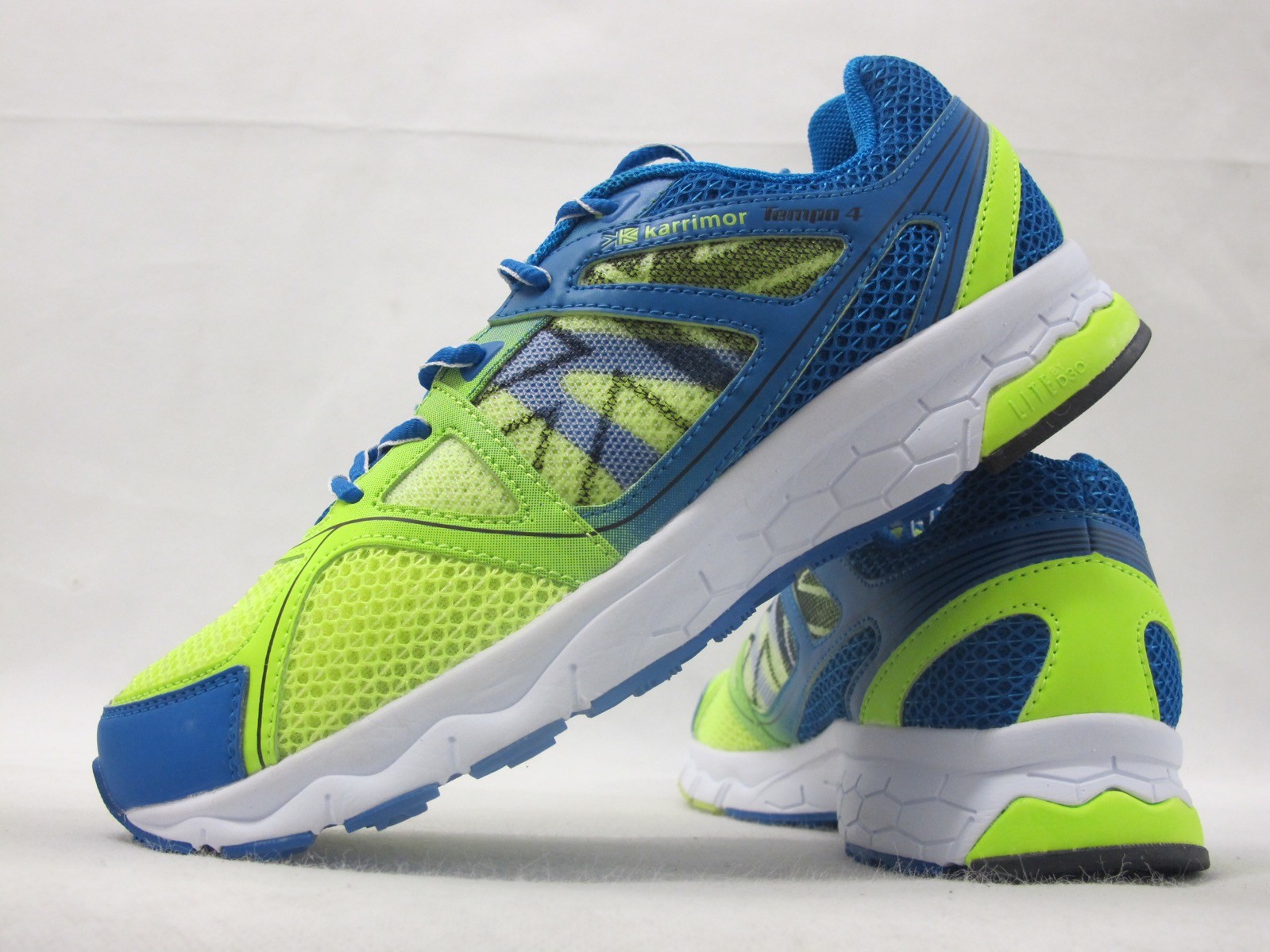 Ladies Karrimor Tempo 4 Womens Running Chaussures Lime Bleu Lace Up Womens 4 Mesh Trainers c64ce1 Ladies Karrimor Tempo 4 Womens Running Chaussures Lime Bleu Lace Up Womens 4 Mesh Trainers c64ce1