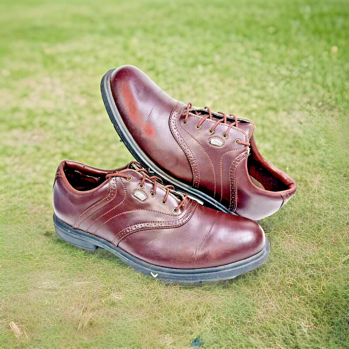 Callaway Golf Shoes Mens Size 11 Brown Leather Spiked CG Sport Saddle Oxford Callaway Golf Men main image 2