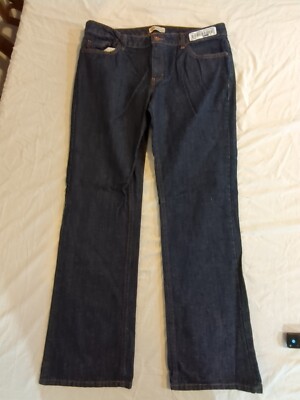 Dickied Women's Jeans 140P relaxed straight dark wash 12x32