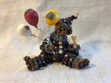 Boyds Bear Bearstone Chuckles Bear HaHa Clown Birthday 1995 Figurine 228325