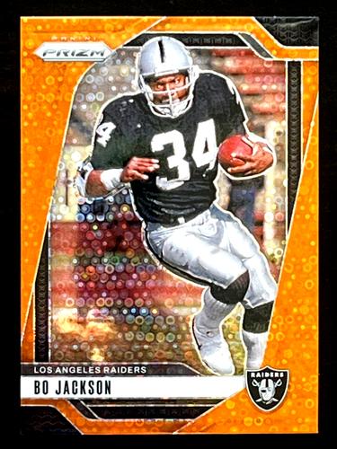 2024 Panini Prizm Bo Jackson Orange Disco Parallel Raiders #154