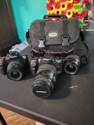 Minlota maxxum 430si Rz×2 and Quantaray lens×3