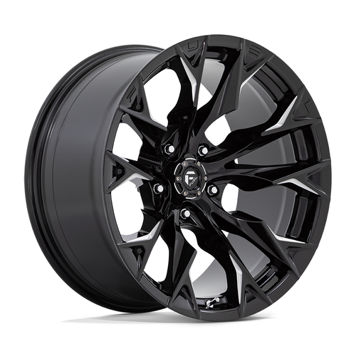 Fuel 1PC D803 Flame 20x9 5x5.5 Gloss Black Milled Wheel 20