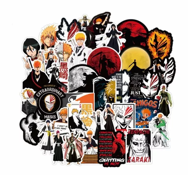 Anime Stickers 100 Pcs Bleach, Anime Bleach Laptop Stickers