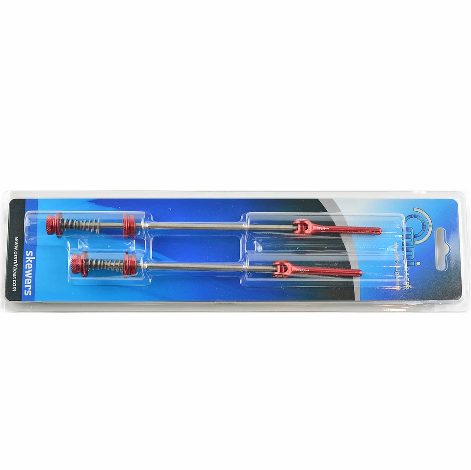 OMNI Racer WORLDS LIGHTEST RACE-Lite Titanium Road Wheel Skewers 46g: RED - Image 4 of 4