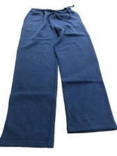 Blair Ladies Blue Better Than Basic Drawstring Fleece Pants PS