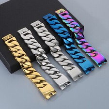32mm Large Heavy Polished Cuban Curb Link Cha...