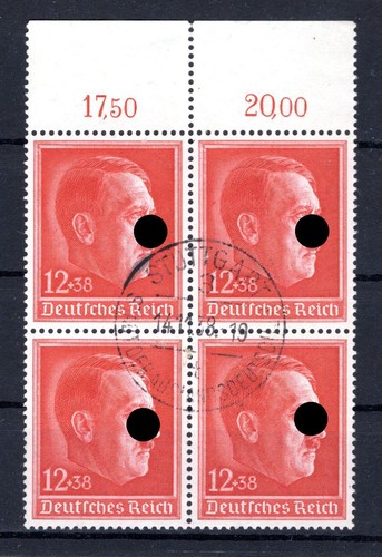 DR-3.Reich 664OR OBERRAND Four Blocchi Gest.