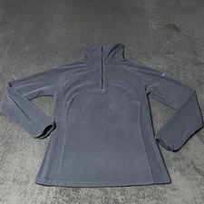 Columbia Fleece Sweater Womens M Blue Glacial IV 1/2 Zip Mock Neck Pullover