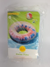 New sun squad inflatable swim tube. 31 Inch Diameter. 2386 