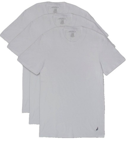 Nautica Men's Short Sleeve T-Shirt Blue Size L 100% Cotton