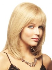 Natural Short Blonde Golden Straight Synthetic Heat Resistant Wig For Women Soft