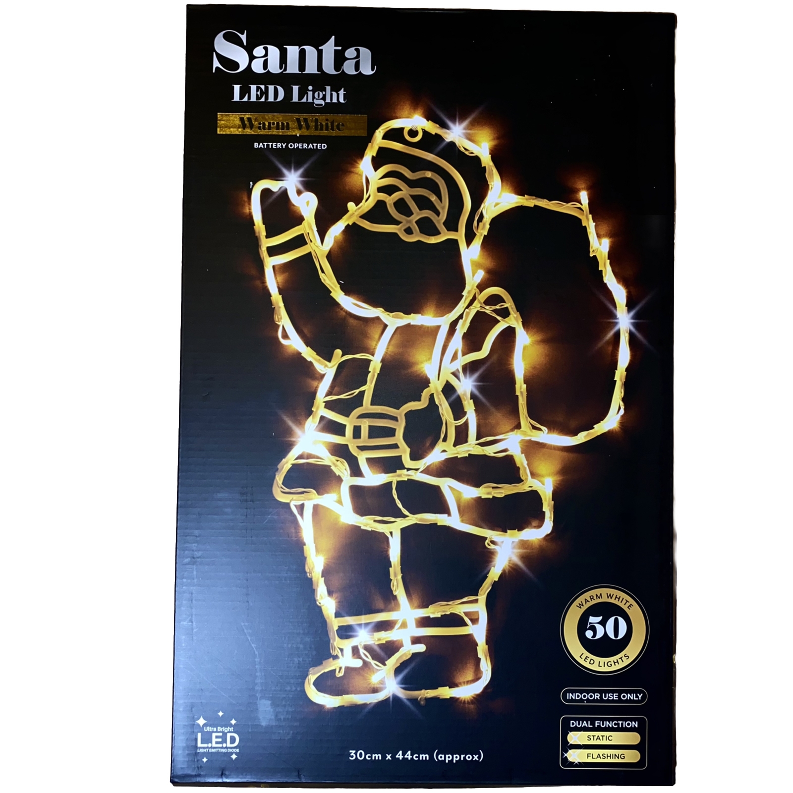 Light Up Santa Clause LED Christmas Lights Decorations For Windows