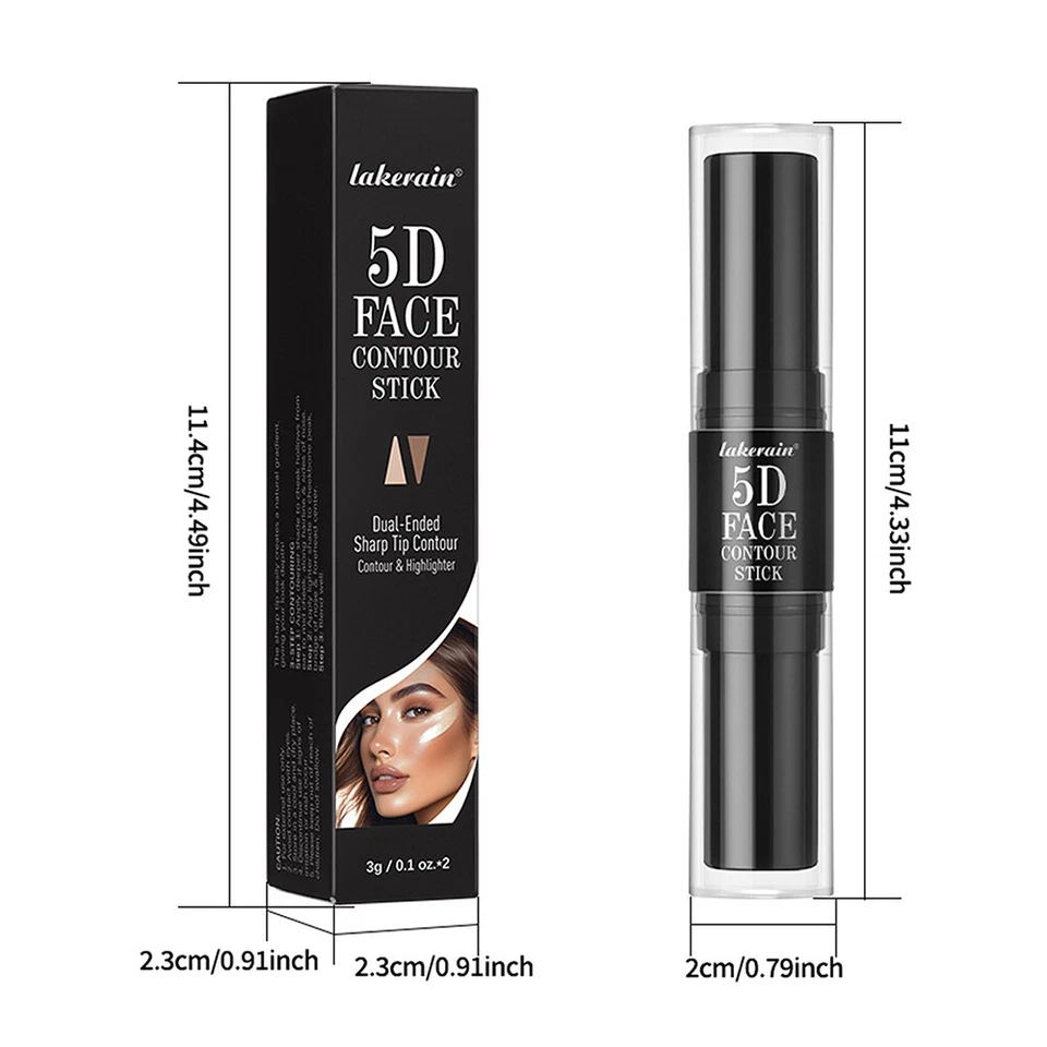 Das Gesicht Hellten Lakerain Corrector Stick Contour Bronzer Glitzer Glitzer х - Bild 2 von 4