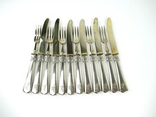 JUGENDSTIL Obstbesteck 800er Silber 12 tlg. 6 Personen VSF Mod 2800 art nouveau
