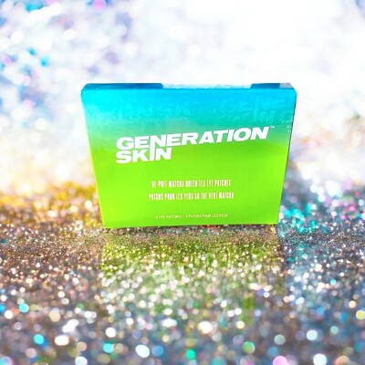 GENERATION SKIN De-Puff Matcha Green Tea Eye Patches 5 Pack New In Box & Sealed