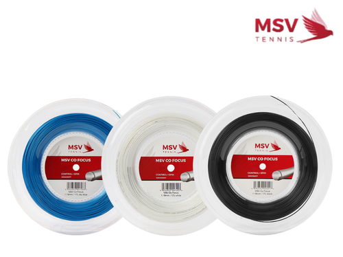 Racchetta da tennis MSV Co Focus 1,18 mm 17 L 200 m corda poli nuova con etichette - Foto 1 di 9