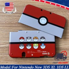 For Nintendo New 3DS XL LL Red Pokemon A  E Protective Case Cover Housing Shell