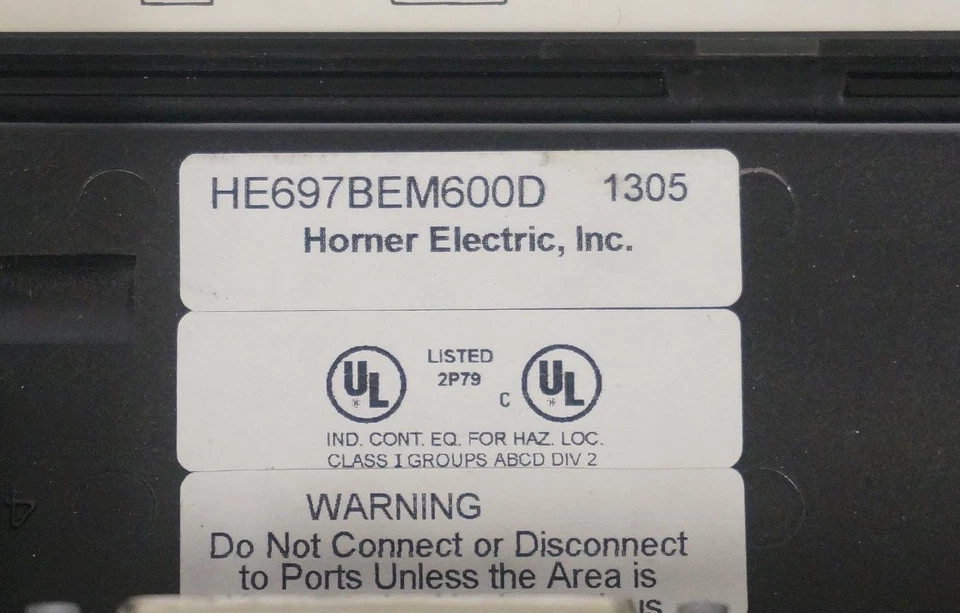 USED HORNER ELECTRIC HE697BEM600D I/O CONTROLLER MODULE HE697BEM600 - Image 3 of 3