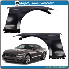 Front Fender Set For 2015 2016 2017 Ford Mustang V6 EcoBoost Premium 2.3L 3.7