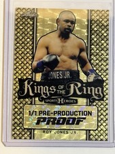 Marketplace image: 2018 Leaf Boxing HOF Roy Jones Jr Sports Heroes Gold Superfractor Proof #d 1/1