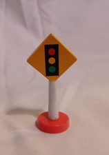 Early 2000s Miniture Plastic Traffic Sign Train Set Accessory Thomas And Brio