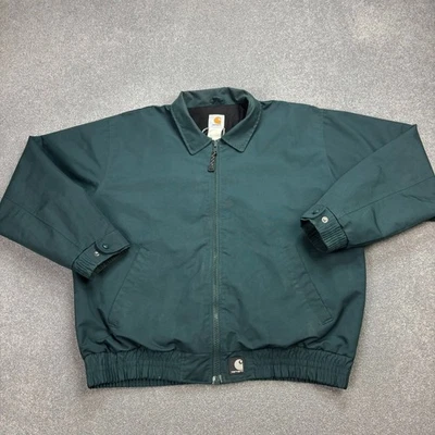 Carhartt Jacke Erwachsene X Large Grün Bomber Gefüttert Workwear Nylon... - Bild 1 von 4