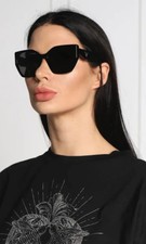 PRADA PR 19ZS 1AB5SO Black Dark Grey Large Women Sunglasses
