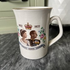 Queen Elizabeth II Silver Jubilee Mug 