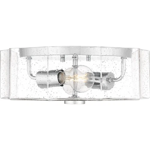 Polished Chrome Two Light Flush Mount from the Quoizel Flush Mount Collection - Picture 3 of 7