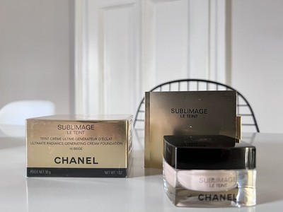 CHANEL Sublimage le Teint Cream Foundation 10 Beige 30ml+Brush NEW 