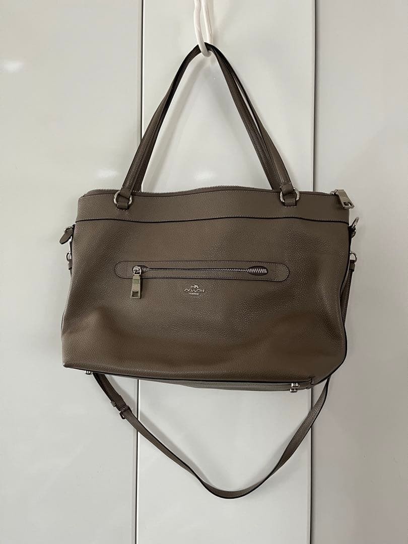 COACH Tote Bag Shoulder Bag 2WAY Leather