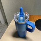 Stanley Cup 20oz/591ml Blue With Straw And Handle Sharp Design