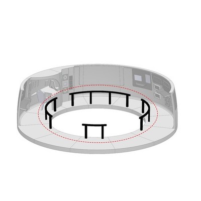 U.S.S. Enterprise Bridge Fence for 3.75in (1:18) Fig Dio