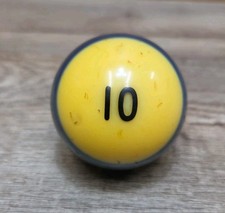 Vintage Pool / Billards Ball 2.25" Replacement 10 With Blue Stripe