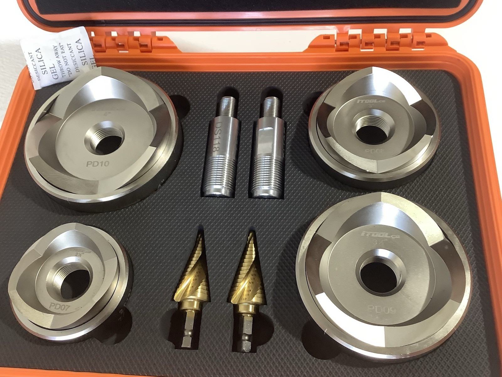 iTOOLco GP123 2-1/2" to 4" Gear Punch Die and Punch Set NEW