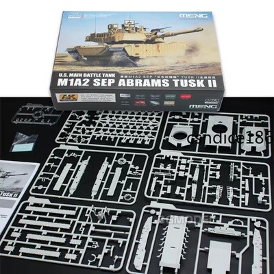 MENG 72-003 1/72 M1A2 SEP Abrams TUSK II Plastic Main Battle US Tank Model Kit